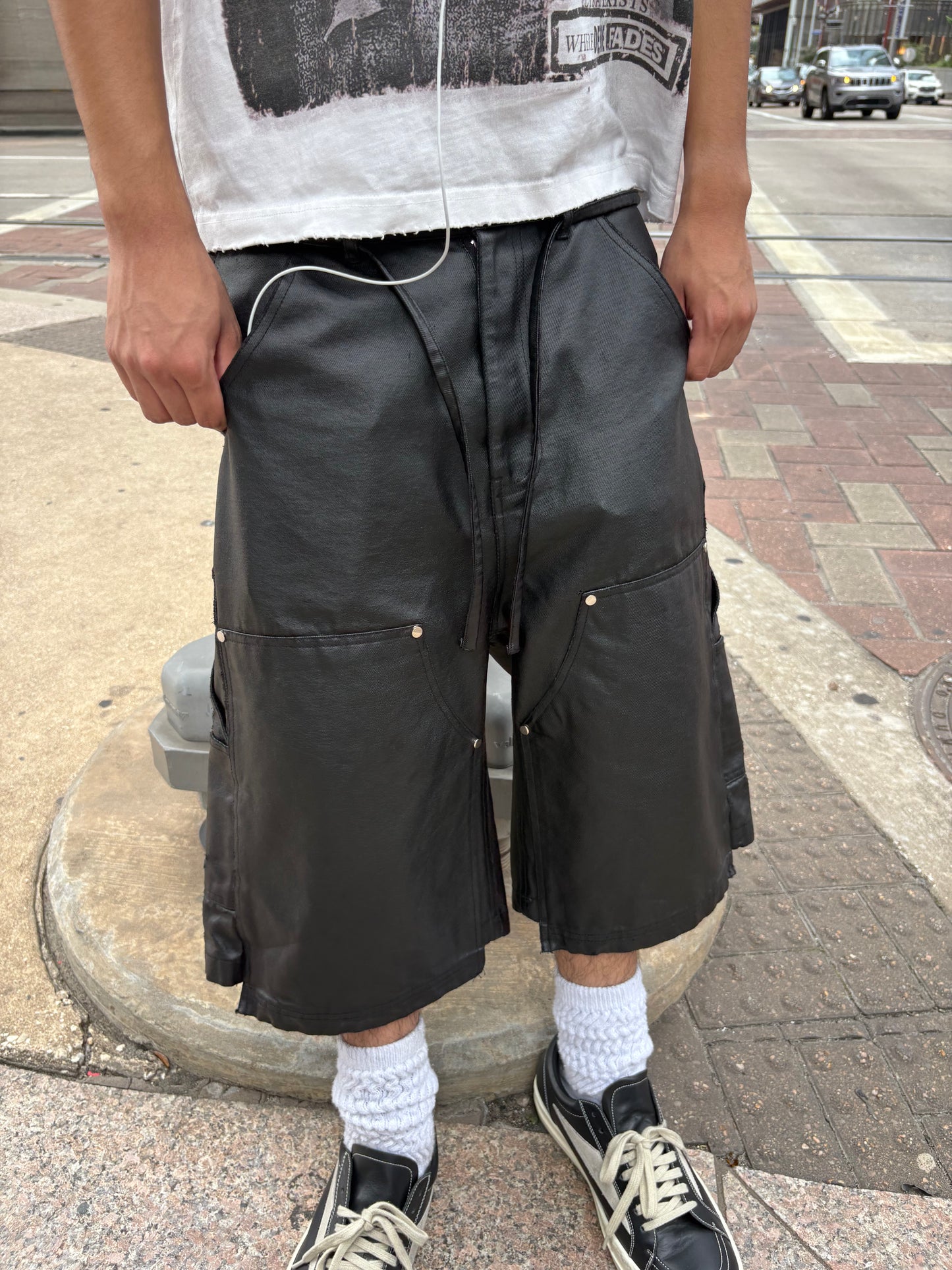 Waxed Double Knee Jorts